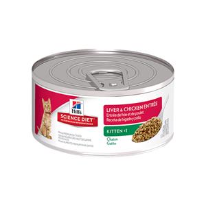 Hill's ลูกแมว สูตร Kitten รสไก่ตับ 5.5oz.