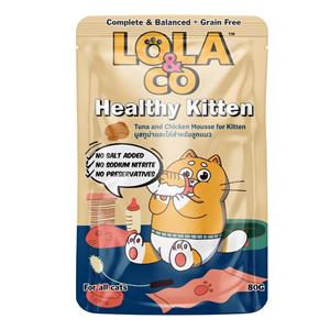 (โหล) 12x80ก. Lola&Co เพาซ์ลูกแมวแมว สูตรKitten