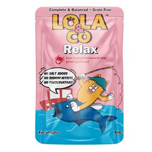 (โหล) 12x80ก. Lola&Co เพาซ์แมว สูตรRelax