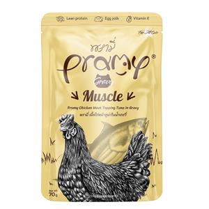(โหล) 12x70ก. Pramy เพาซ์แมว รสไก่ทูน่าเกรวี่