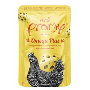 (โหล) 12x70ก. Pramy เพาซ์แมว รสไก่ชีสเยลลี่
