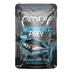 (โหล) 12x70ก. Pramy Mid Night Pray เพาซ์แมว รสไก่ทูน่ามูส MN6
