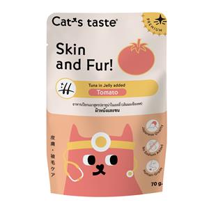 ( โหล) 70x12ก. Cat's Taste Healthy แมวโต สูตรทูน่าและมะเขือเทศ