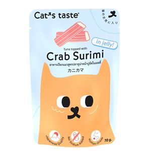( โหล) 70x12ก. Cat's Taste แมวโต รสปูอัดเยลลี่