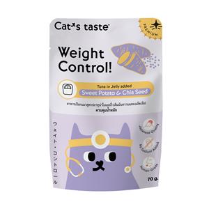 ( โหล) 70x12ก. Cat's Taste Healthy แมวโต สูตร Weight Control