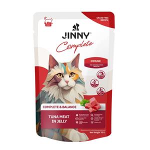 (โหล) 12x70ก. Jinny Complete&Balance เพาซ์แมว รสทูน่าเยลลี่