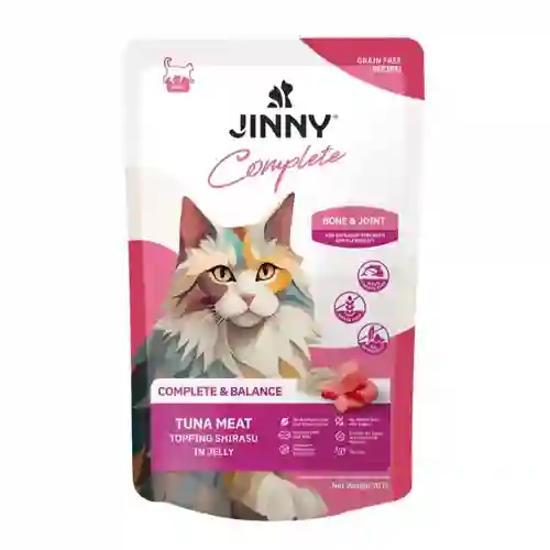 28858772604270 (โหล) 12x70ก. Jinny Complete&Balance เพาซ์แมว รสทูน่าชิราสึ โหลJinnyComBal12x70g ทูน่าชิราสึ โหล 12x70 g. จินนี่,จินนี้,เพาซ์แมว,เพาซ์,เพาช์,pounch,อาหารเปียก,ซอง,แมว,เพา,เพาช์แมว,เพาแมว,เพ้า,เพ้า,เจลลี่,เยลลี่,jelly,คอมพลีต,บาลาน,คอมพลีท,