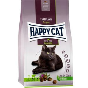 Happy Cat แมวโต ทำหมัน สูตร Sterilised Weide Lamm แกะ