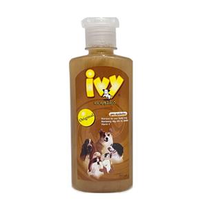 IVY แชมพูสุนัข สูตร เห็บหมัด สีน้ำตาล
