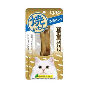 Ciao ยากิ ขนมแมว ปลาอิวาชิย่าง รสน้ำซุปญี่ปุ่น 18ก. TSC-08