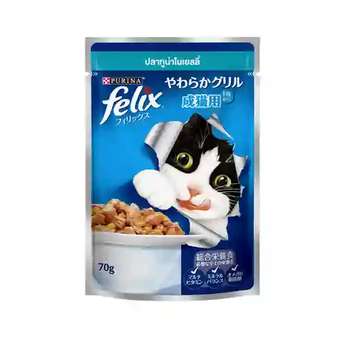 4902201206860 Felix เพาซ์แมว รสทูน่าเจลลี่ 70ก. Felix-ทูน่าเยลลี่70g. 70 g. ฟิลิก,เพาซ์แมว,เพาซ์,เพาช์,pounch,อาหารเปียก,ซอง,แมว,เพา,เพาช์แมว,เพาแมว,เพ้า,ฟีลิก,purina,nestle,เพียวริน่า
