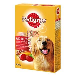 Pedigree สุนัขโต รสเนื้อผัก เม็ดใหญ่