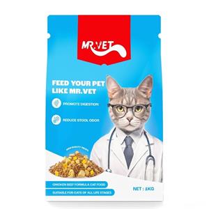 MR VET แมวโต รสไก่และเนื้อ