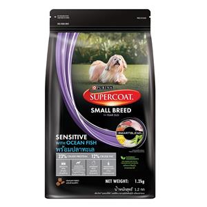 Supercoat สุนัขโต สูตรSkin รสทะเล พันธุ์เล็ก