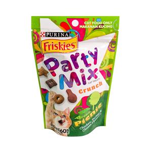 Party Mix ขนมแมว สูตรปิคนิค เขียว 60ก.