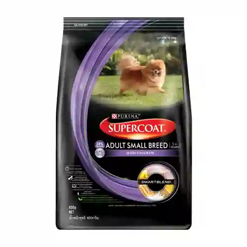 8850125076846 Supercoat สุนัขโต รสไก่ พันธุ์เล็ก Sup-coatทอยไก่ 400g.12401336 3 kg. ซุปเปอร์โค้ท,อาหารเม็ด,เม็ดหมา,อาหารหมา,อาหารเม็ดหมา,อาหารสุนัข,โต,พันธุ์เล็ก,เม็ดเล็ก,adult,พันธ์เล็ก,mini,small breed,toy,ทอย,purina,nestle,เพียวริน่า,เนสเล่