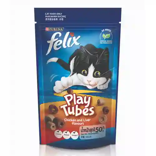 8850125099371 Felix Play-T ขนมแมว รสไก่ตับ FelixPlay-T60gส้ม ไก่ตับ 12432903 60 g. เฟลิกซ์,ปาร์ตี้มิกซ์,party mix,temptation,เทมเทชั่น,ขนมแมว,ขนม,snack,treat,ทรีต