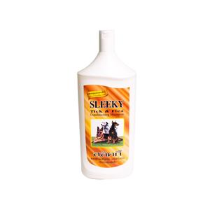 Sleeky แชมพู สำหรับสุนัขขนสั้น สูตรกำจัดเห็บหมัด  175ซีซี