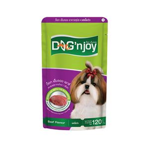 Dog'n Joy เพาซ์สุนัข รสเนื้อ 120ก.