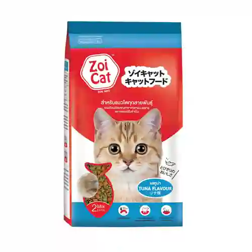 8850477020368 Zoi Cat แมวโต รสทูน่า Zoi Cat 1kg ทูน่า 20 kg. ซอยแคท,ซอย,pcg,อาหารเม็ด,เม็ดแมว,อาหารแมว,อาหารเม็ดแมว,โต,adult