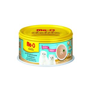 Me-o Delite ลูกแมว รสทูน่ามูสนมแพะ 80ก.