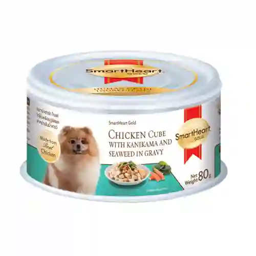 8850477024762 SmartHeart สุนัข รสไก่ชิ้นปูอัดสาหร่าย เกรวี่ 80ก. SHกป80g.ไก่ชิ้นปูอัดสาหร่ายเกรวี่ 80 g. สมาร์ทฮาร์ท,กระป๋อง,กระป๋องหมา,กปหมา,กป,อาหารเปียก,can,โต,adult