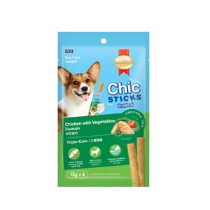 SmartHeart Chickstick ขนมสุนัข รสไก่ผสมผัก 60ก.