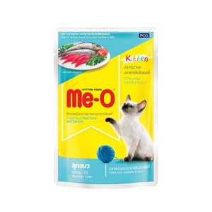 มีโอ เพาซ์ลูกแมว รสทูน่าและซาร์ดีน 80ก.
