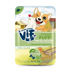 Vif เพาซ์สุนัข สูตรไก่ตับมันนมแพะ