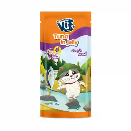 8850511721923 Vif เพาซ์แมว สูตรทูน่าเจลลี่ VIF-ทูน่าเจลลี่75g. 75 g. เฟลิน่า,วิฟ,felina,เพาซ์แมว,เพาซ์,เพาช์,pounch,อาหารเปียก,ซอง,แมว,เพา,เพาช์แมว,เพาแมว,เพ้า,เพ้า,เกรวี่,gravy