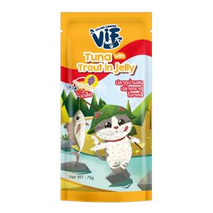 Vif เพาซ์แมว สูตรทูน่าเทราต์เจลลี่