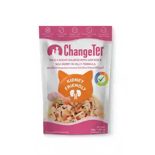 เชนจ์เตอร์,เพาซ์แมว,เพาซ์,เพาช์,pounch,อาหารเปียก,ซอง,แมว,เพา,เพาช์แมว,เพาแมว,เพ้า,changer,เจลลี่,เยลลี่,jelly,เกรนฟรี,ป้องกัน,ไม่เค็ม,ไต