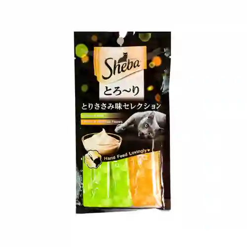Sheba ชีบา เมลตี้ รสไก่ปลาเนื้อขาว 4x12ก.