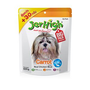 Jerhigh ขนมสุนัข รสสตรอว์เบอร์รี 420ก.