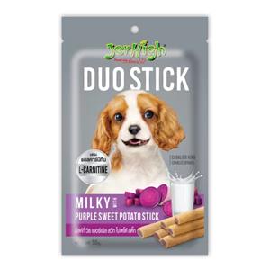 Jerhigh Duo  ขนมสุนัข รสนมและมันม่วง