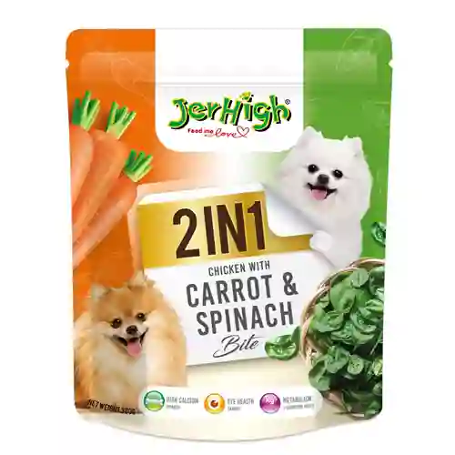 Jerhigh 2in1 ชิคแครอทผักโขม 225g.