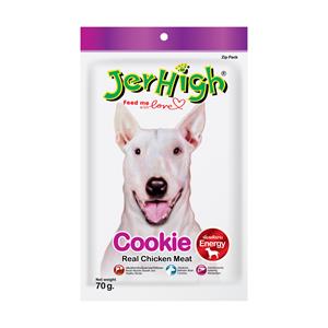 Jerhigh ขนมสุนัข รสคุ๊กกี้ไก่ 70ก.