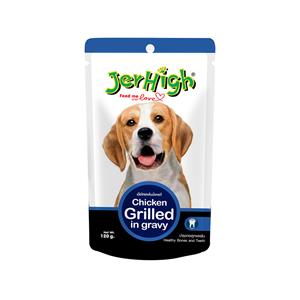 Jerhigh เพาซ์สุนัข รสไก่ย่าง 120ก.