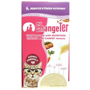 (กล่อง) 10x4ก. ChangeTer แมวเลีย รสไก่แครอท
