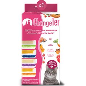 (กล่อง) 10x4ก. ChangeTer แมวเลีย รวมรส