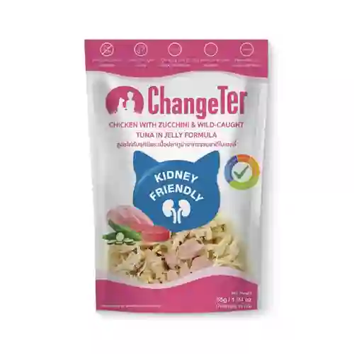 เชนจ์เตอร์,เพาซ์แมว,เพาซ์,เพาช์,pounch,อาหารเปียก,ซอง,แมว,เพา,เพาช์แมว,เพาแมว,เพ้า,changer,เจลลี่,เยลลี่,jelly,เกรนฟรี,ป้องกัน,ไม่เค็ม,ไต