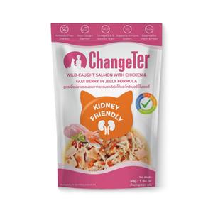 Changeter เพาซ์แมว รส แซลมอนไก่โกจิเยลลี่