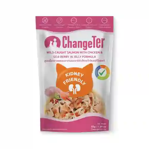 เชนจ์เตอร์,เพาซ์แมว,เพาซ์,เพาช์,pounch,อาหารเปียก,ซอง,แมว,เพา,เพาช์แมว,เพาแมว,เพ้า,changer,เจลลี่,เยลลี่,jelly,เกรนฟรี,ป้องกัน,ไม่เค็ม,ไต