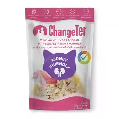 เชนจ์เตอร์,เพาซ์แมว,เพาซ์,เพาช์,pounch,อาหารเปียก,ซอง,แมว,เพา,เพาช์แมว,เพาแมว,เพ้า,changer,เกรวี่,gravy,เกรนฟรี,ป้องกัน,ไม่เค็ม,ไต