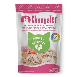 (โหล) 12x55ก. Changeter เพาซ์แมว รสไก่แซลมอนเกรวี่