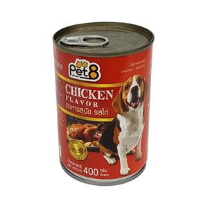Pet8 สุนัข รสไก่ 400ก.