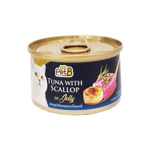 Pet8 Gold แมว รสทูน่าหอย CC51 85ก.