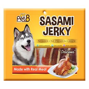 Pet8 ขนมสุนัข สันในไก่เสียบครันชี่ JJ405 360ก.