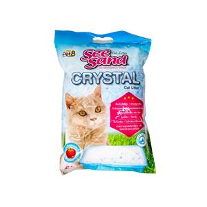 Seesand ทรายแมวคริสตัล กลิ่นแอปเปิ้ล 5ลิตร