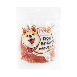Pet8 ขนมสุนัข สันในไก่นิ่มไลด์ JJA21 180ก.
